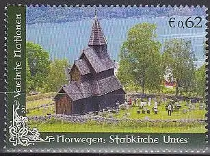 UNO Wien Mi.Nr. 717 UNESCO-Welterbe, Stabkirche, Urnes, Norwegen (0,62)