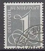 D,Bund Mi.Nr. 226y Ziffernzeichnung fluor.Papier (1)