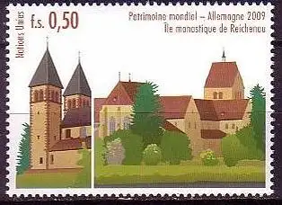 UNO Genf Mi.Nr. 651 UNESCO-Welterbe, Deutschland, Klosterinsel Reichenau (0,50)