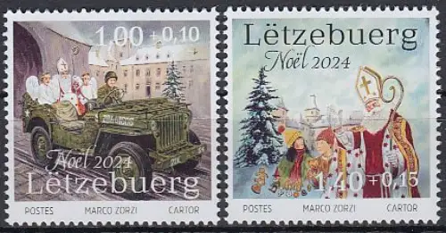 Luxemburg MiNr. 2377-2378 Weihnachten 2024 (2 Werte)