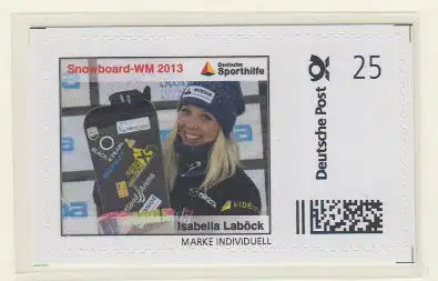 Snowboard WM 2013 Isabella Laböck Goldmedaillengewinnerin(Marke Individuell skl)