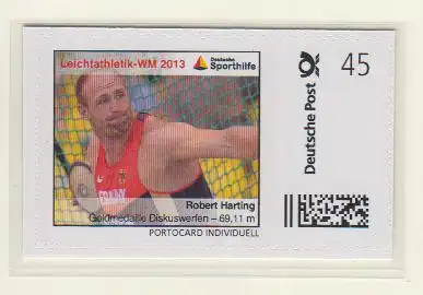 Leichtathletik WM 2013 Robert Harting Diskuswerfen Gold (Marke Individuell skl)