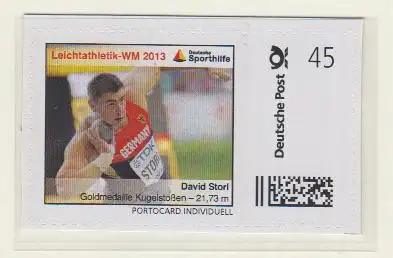 Leichtathletik WM 2013 David Storl Kugelstoßen Gold (Marke Individuell skl)