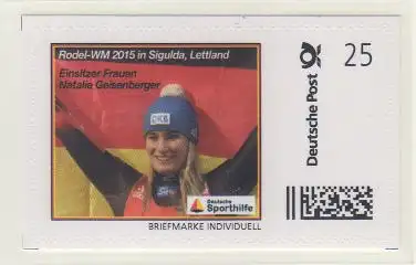 Rodel - WM 2015 Lettland Loch, Geisenberger  u.a. (3 Marken Individuell skl)