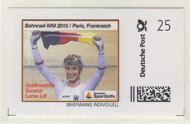 Bahnrad-WM 2015 Frakreich Kistina Vogel, Pohl  u.a. (3 Marken Individuell skl)