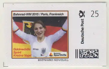 Bahnrad-WM 2015 Frakreich Kistina Vogel, Pohl  u.a. (3 Marken Individuell skl)