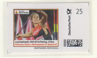 Leichtathletik WM 2015 Katharina Molitor Speerwerfen (Marke Individuell skl)