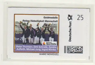 Reiten: Vielseitigkeit Michael Jung, Ingrid Klimke ua (2 Marken Individuell skl)