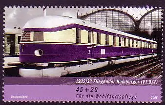 D,Bund Mi.Nr. 2560 Wohlfahrt 2006, Eisenbahn, Fliegender Hamburger (45+20)