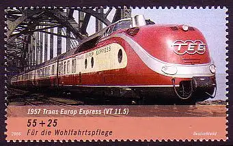 D,Bund Mi.Nr. 2562 Wohlfahrt 2006, Eisenbahn, TEE VT 11.5 (55+25)