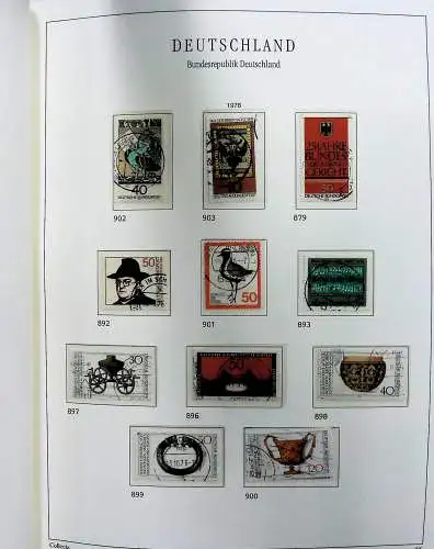 Vordruckblätter Bund mit Marken aus 1976-1995 (gest.) im Schraubbinder