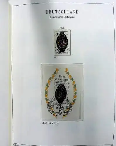 Vordruckblätter Bund mit Marken aus 1976-1995 (gest.) im Schraubbinder