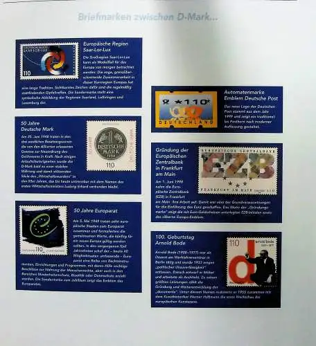 "Der Weg zum Euro auf Briefmarken", Sammlung der Deutschen Post 