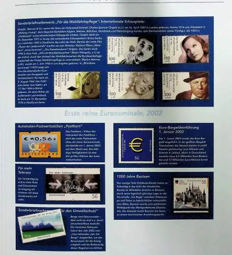 "Der Weg zum Euro auf Briefmarken", Sammlung der Deutschen Post 