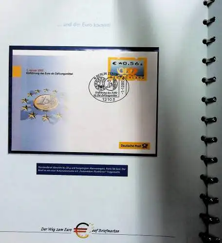"Der Weg zum Euro auf Briefmarken", Sammlung der Deutschen Post 