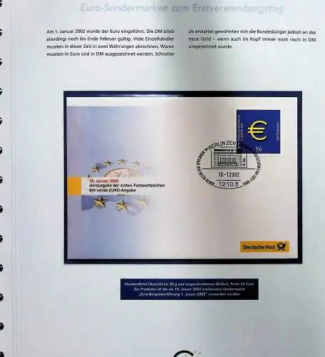 "Der Weg zum Euro auf Briefmarken", Sammlung der Deutschen Post 