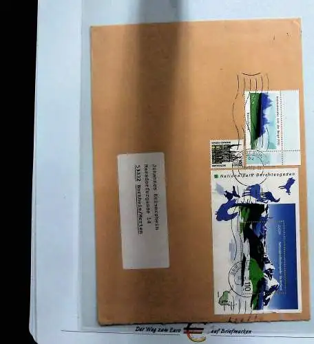 "Der Weg zum Euro auf Briefmarken", Sammlung der Deutschen Post 