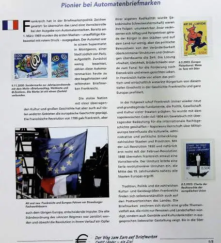 "Der Weg zum Euro auf Briefmarken", Sammlung der Deutschen Post 