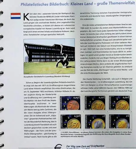 "Der Weg zum Euro auf Briefmarken", Sammlung der Deutschen Post 