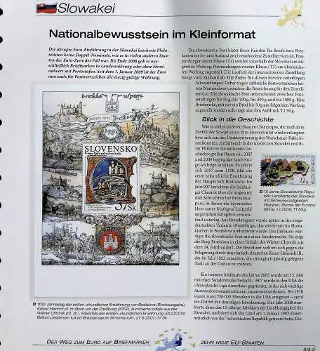 "Der Weg zum Euro auf Briefmarken", Sammlung der Deutschen Post 
