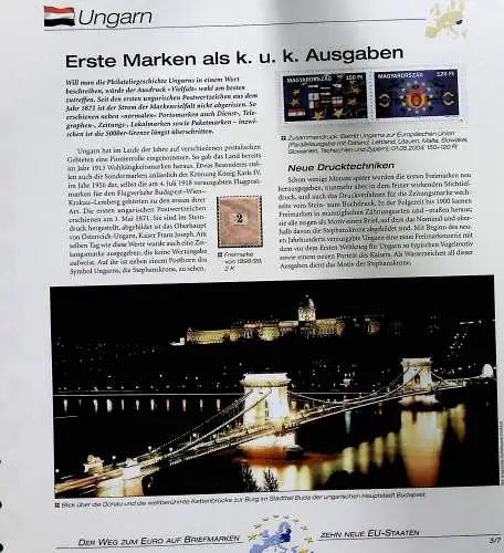"Der Weg zum Euro auf Briefmarken", Sammlung der Deutschen Post 