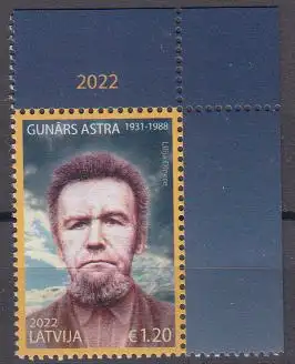 Lettland MiNr. 1156 Gunārs Astra, Menschenrechtsaktivist