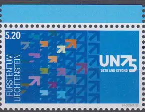 Liechtenstein MiNr. 2003 75. Jahrestag der 1. Generalversammlung der UNO