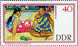 D,DDR Mi.Nr. 1265 Gemäldegalerie Dresden, Gauguin, Zwei Frauen aus Tahiti (40)