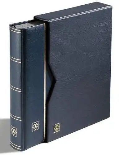 Leuchtturm Einsteckbuch PREMIUM, DIN A4, 64 schwarze Seiten mit Kassette schwarz