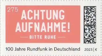 D,Bund Mi.Nr. 3790, 100 Jahre Rundfunk in Deutschland (275)