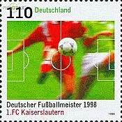 D,Bund Mi.Nr. 2010 Fußballmeister 98, 1.FC Kaiserlautern (110)