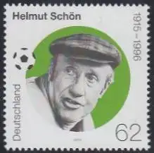 D,Bund Mi.Nr. 3174 100.Geb. Helmut Schön, Fußball-Bundestrainer (62)