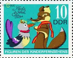 D,DDR Mi.Nr. 1808 Kinderfernsehen, Fuchs + Elster (10)