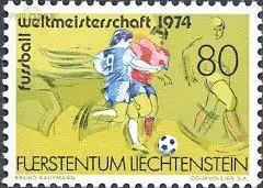 Liechtenstein Mi.Nr. 606 Fußball WM, Spielszene (80)