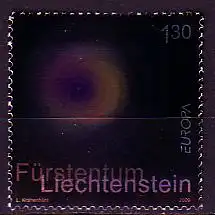 Liechtenstein Mi.Nr. 1505 Europa 09, Astronomie Supernova, Hologrammfolie (1,30)