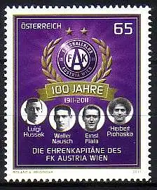 Österreich Mi.Nr. 2913 100 Jahre Fußballverein FK Austria Wien (65)