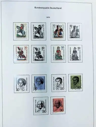 Sammlung Bund 1970 - 79 im KA-BE bi-collect Album, alle Seiten unten abgeb.