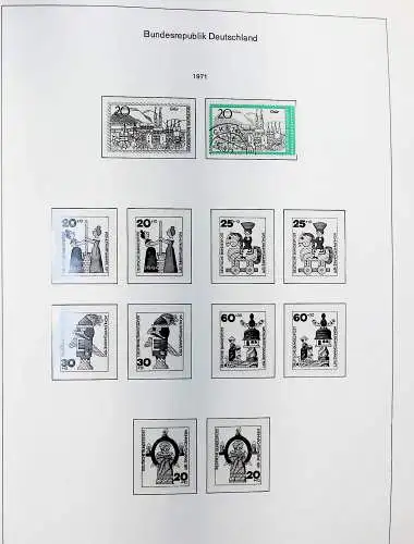 Sammlung Bund 1970 - 79 im KA-BE bi-collect Album, alle Seiten unten abgeb.
