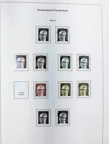 Sammlung Bund 1970 - 79 im KA-BE bi-collect Album, alle Seiten unten abgeb.