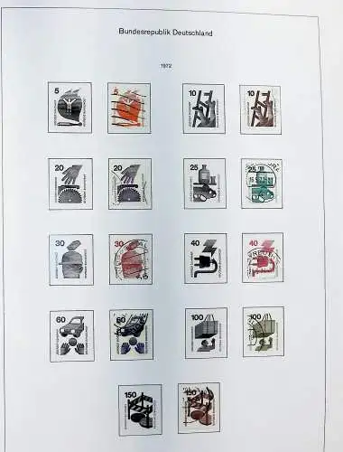 Sammlung Bund 1970 - 79 im KA-BE bi-collect Album, alle Seiten unten abgeb.