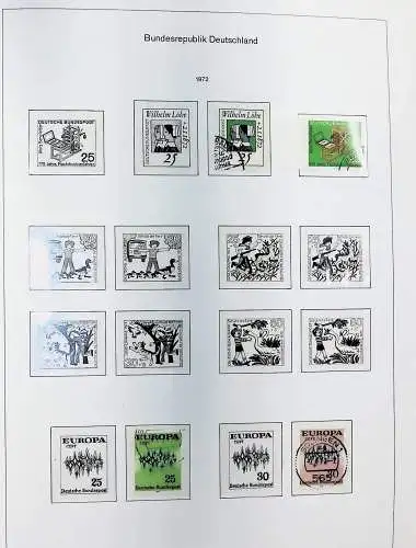 Sammlung Bund 1970 - 79 im KA-BE bi-collect Album, alle Seiten unten abgeb.