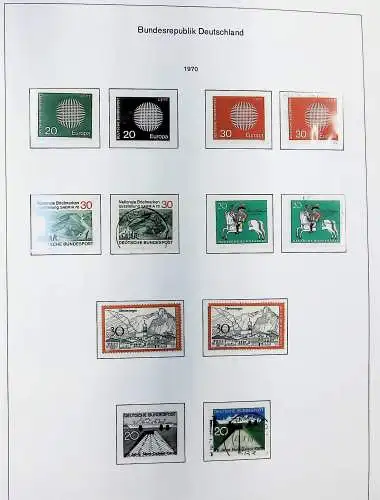 Sammlung Bund 1970 - 79 im KA-BE bi-collect Album, alle Seiten unten abgeb.