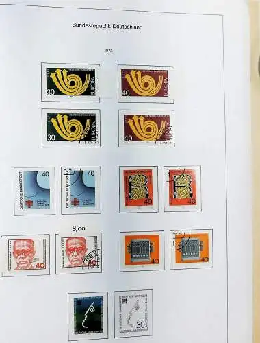 Sammlung Bund 1970 - 79 im KA-BE bi-collect Album, alle Seiten unten abgeb.