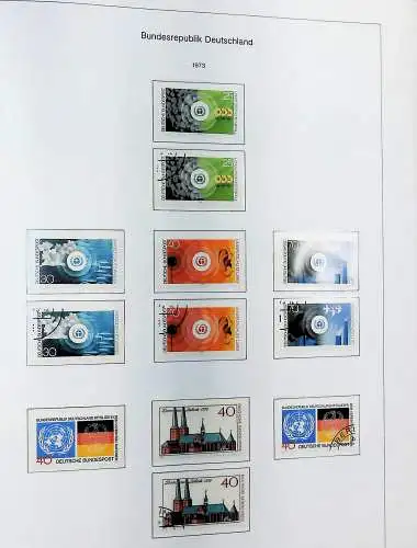 Sammlung Bund 1970 - 79 im KA-BE bi-collect Album, alle Seiten unten abgeb.