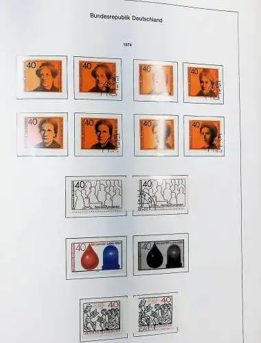 Sammlung Bund 1970 - 79 im KA-BE bi-collect Album, alle Seiten unten abgeb.