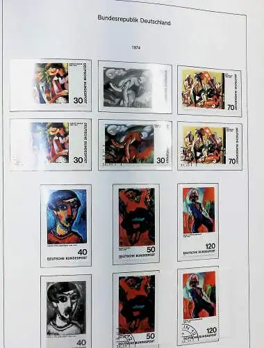 Sammlung Bund 1970 - 79 im KA-BE bi-collect Album, alle Seiten unten abgeb.