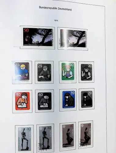 Sammlung Bund 1970 - 79 im KA-BE bi-collect Album, alle Seiten unten abgeb.