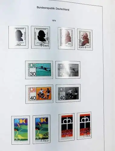 Sammlung Bund 1970 - 79 im KA-BE bi-collect Album, alle Seiten unten abgeb.