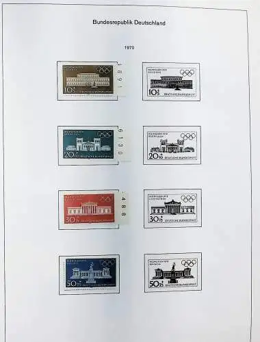Sammlung Bund 1970 - 79 im KA-BE bi-collect Album, alle Seiten unten abgeb.