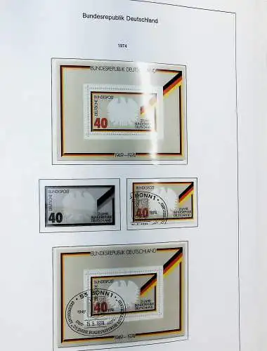 Sammlung Bund 1970 - 79 im KA-BE bi-collect Album, alle Seiten unten abgeb.